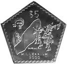 5 Dollars - Elizabeth II  (Millennium)
