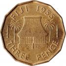 3 Pence - Elizabeth II (1st portrait)