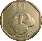 1 Dollar  - Elizabeth II (3rd portrait)
