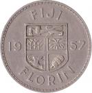 1 Florin - Elizabeth II (1st portrait)