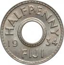 ½ Penny - George V