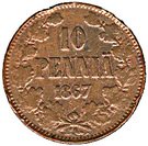10 Penniä - Aleksandr II