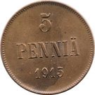 5 Penniä - Nikolai II