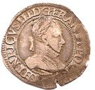 ½ Franc with goffered collar - Henri III