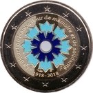 2 Euro (Bleuet de France; Colored)