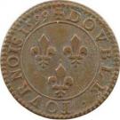 Double Tournois - Henri IV (Paris mint; 1st type; Latin text)