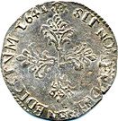 ½ Franc - Louis XIII, buste drapé et cuirassé