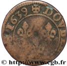 Double Tournois - Louis XIII (Rouen mint; 2nd type)