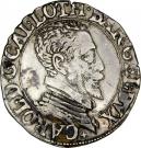 ¼ Teston - Charles III (old bust and flat collar, dated)