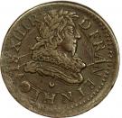 Double Tournois - Louis XIII (La Rochelle mint; 1st type)