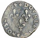Double Tournois - Henri III (La Rochelle mint; 1st type)