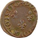 Double Tournois - Henri III (Tours mint; 2nd type)