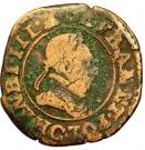 Double Tournois - Henri III (Saint-Lô mint; 2nd type)