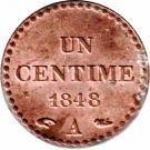 1 Centime (2nd Republic)
