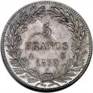 5 Francs - Louis-Philippe (without I - relief edge)