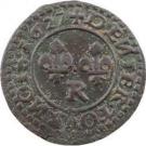Denier Tournois - Louis XIII (Villeneuve mint; 3rd type)
