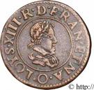 Double Tournois - Louis XIII (Riom mint; 3rd type)