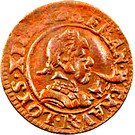 Double Tournois - Louis XIII (Villeneuve mint; 1st type)