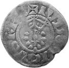 Denier bourges Louis VII Le Jeune