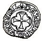 Denier Coronat - Charles VIII