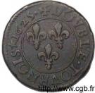 Double Tournois - Louis XIII (Riom mint; 1st type)