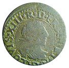 Double Tournois - Louis XIII (La Rochelle mint; 14th type)