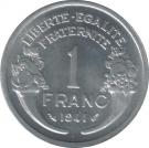 1 Franc (aluminium, heavy)