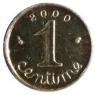 1 Centime (Gold issue)
