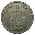 5 francs Pétain (essai) du type 3 au petit 5