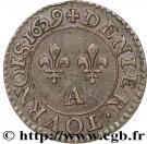 Denier Tournois - Louis XIII (Paris mint; 3rd type)