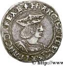 Demi teston, 1er type (François 1er le restaurateur des lettres)