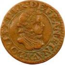 Double Tournois - Louis XIII (Bordeaux mint; 2nd type)