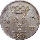 ¼ Franc - Charles X