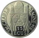 100 Francs / 15 Ecus (Charlemagne)