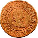 Double Tournois - Louis XIII (Riom mint; 2nd type)