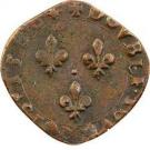 Double Tournois - Henri III (La Rochelle mint; 4th type; small portrait)