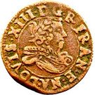 Denier Tournois - Louis XIII (Navarre/Saint-Palais mint)