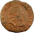Double Tournois - Henri III (Riom mint)