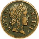 Denier Tournois - Louis XIV