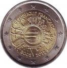 2 Euro (10 Years of Euro Cash)