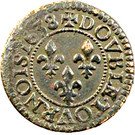 Double Tournois - Louis XIII (Tours mint; 14th type)
