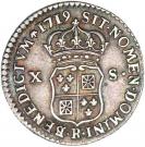 10 Sols of Franc-Navarre or 1/12 écu - Louis XV