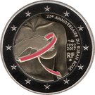 2 Euro (Pink ribbon; Colored)