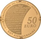 50 Euro (Court of Human Rights ; gold)