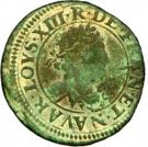 Double Tournois - Louis XIII (Stenay mint; 7th type)