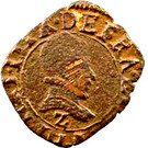 Denier Tournois - Henri III (Dauphiné; Type A; Z on obverse)