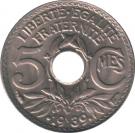 5 Centimes (year with points)