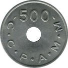 500 Francs (Emergency Coinage)