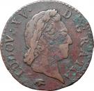 ½ Sol - Louis XV (3rd portrait)