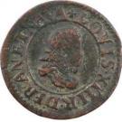 Denier Tournois - Louis XIII (Lyon; 2nd type)